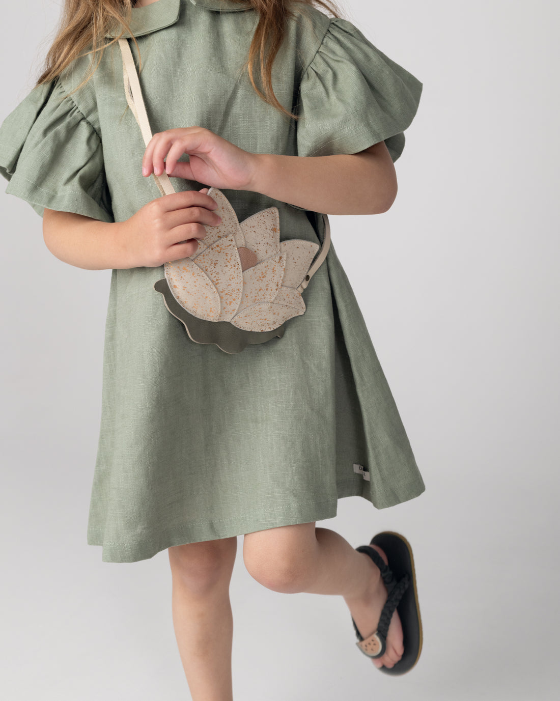 Capucine Linen Dress | Desert Green