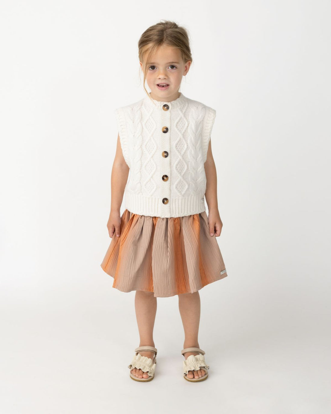 Landien Merino Wool Vest | Crispy White