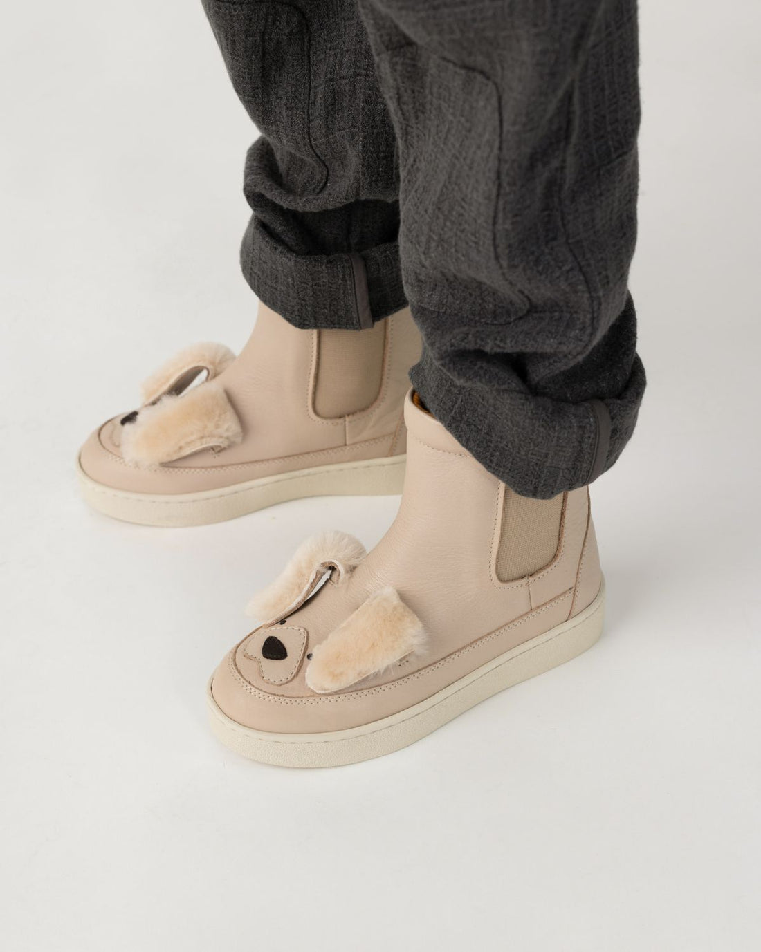 Thuru Exclusive Boots | Golden Retriever | Ivory Leather