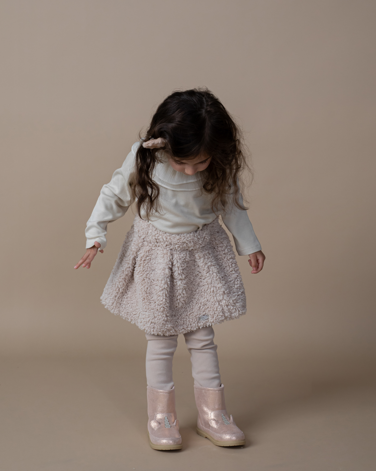Isabelle Skirt | Soft Taupe Teddy