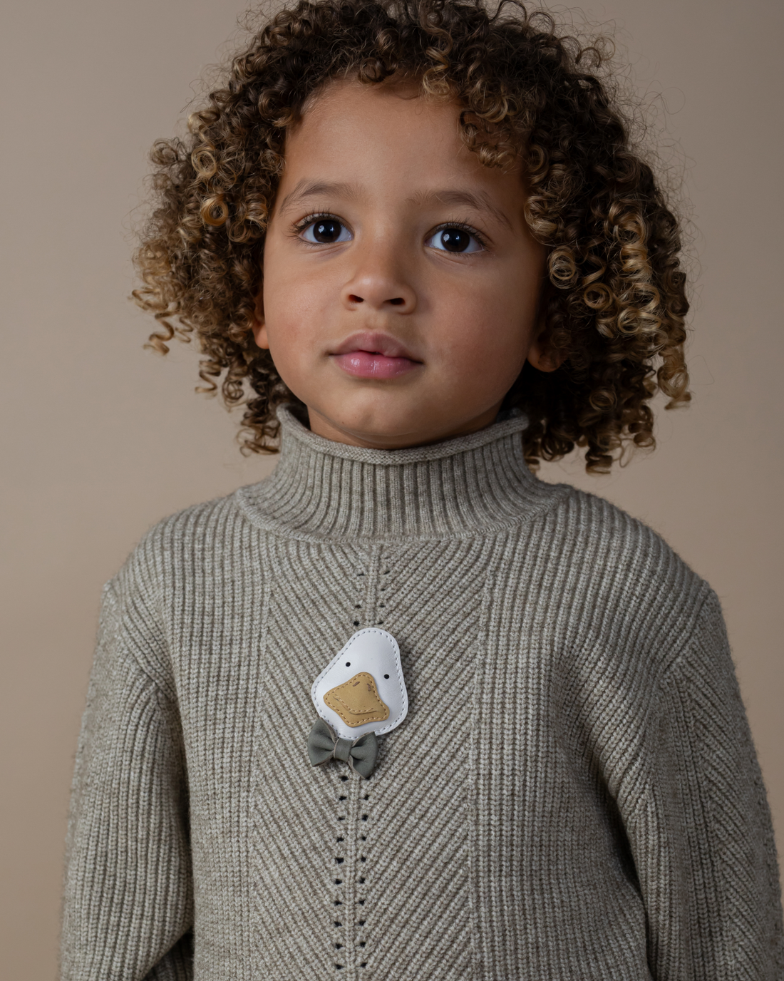 Stanzen Clip | Goose | Off White Leather