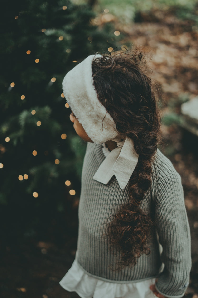 Ella Headband | Off White Teddy