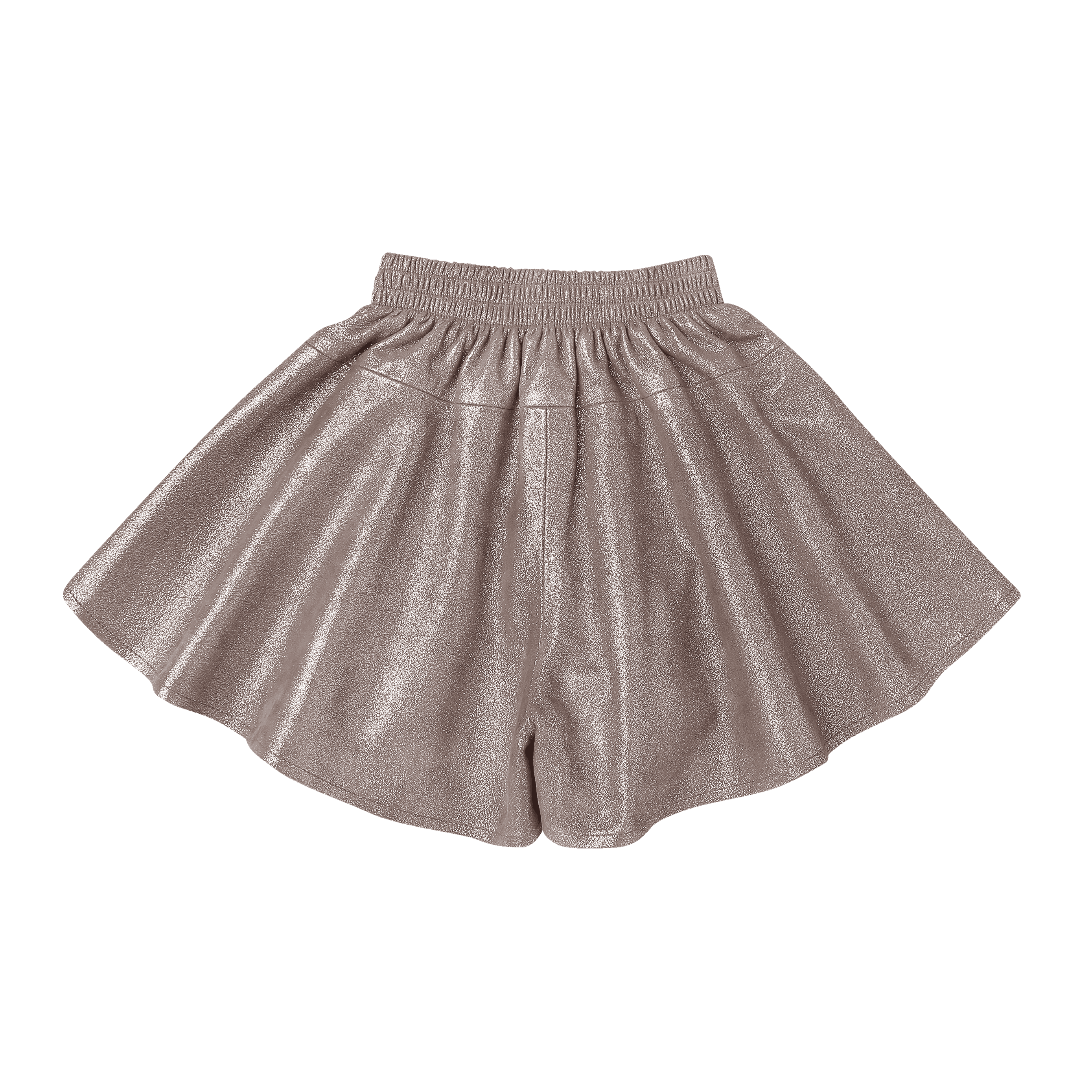 Giese Leather Shorts | Iron Grey Metallic