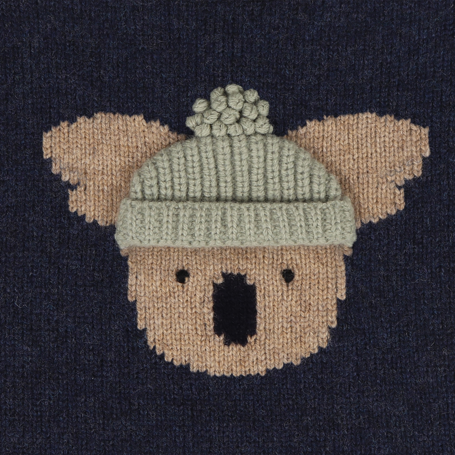 Denn Merino Wool Sweater | Koala | Blue Marine Melange