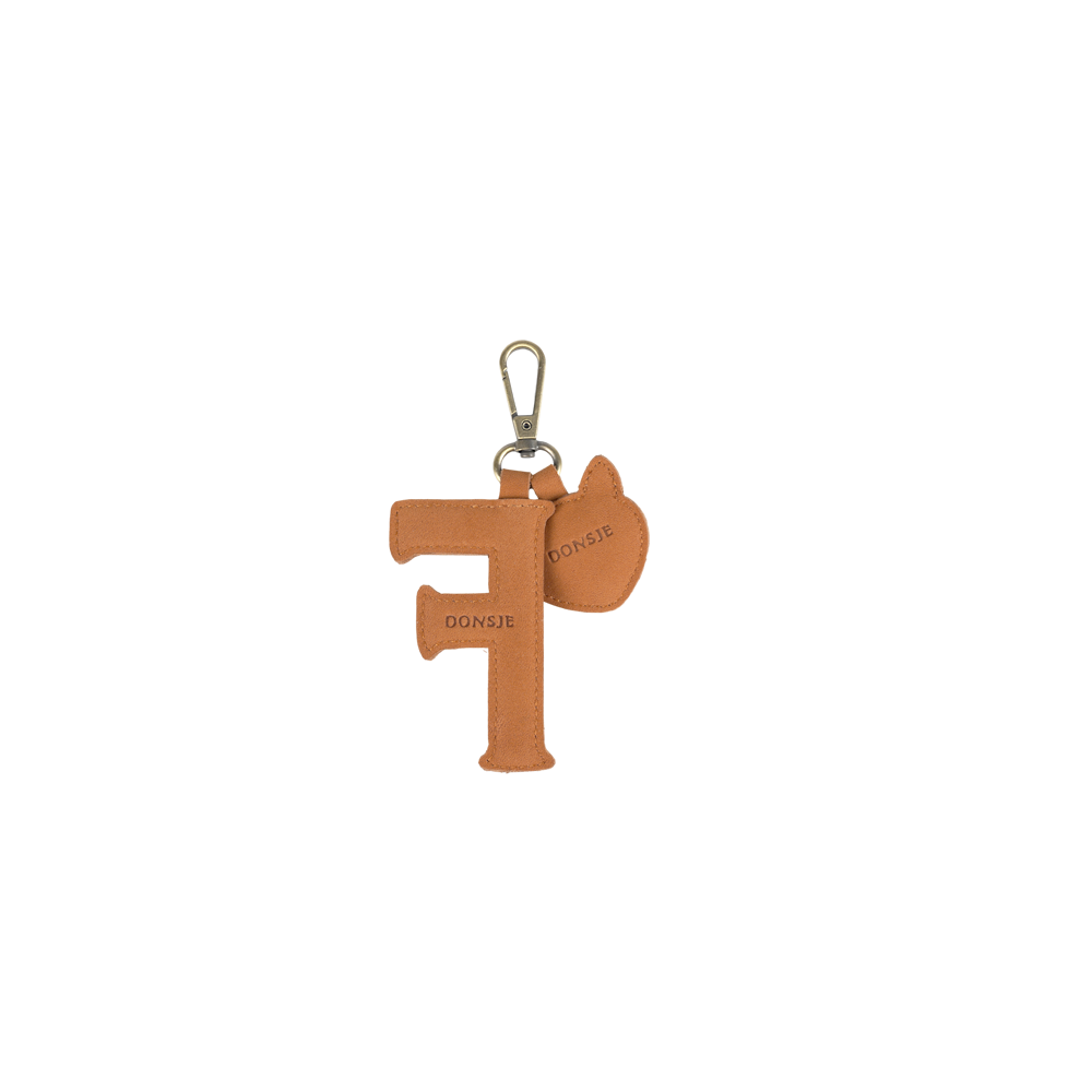 Alphabet Keychain Large | F | Maple Nubuck