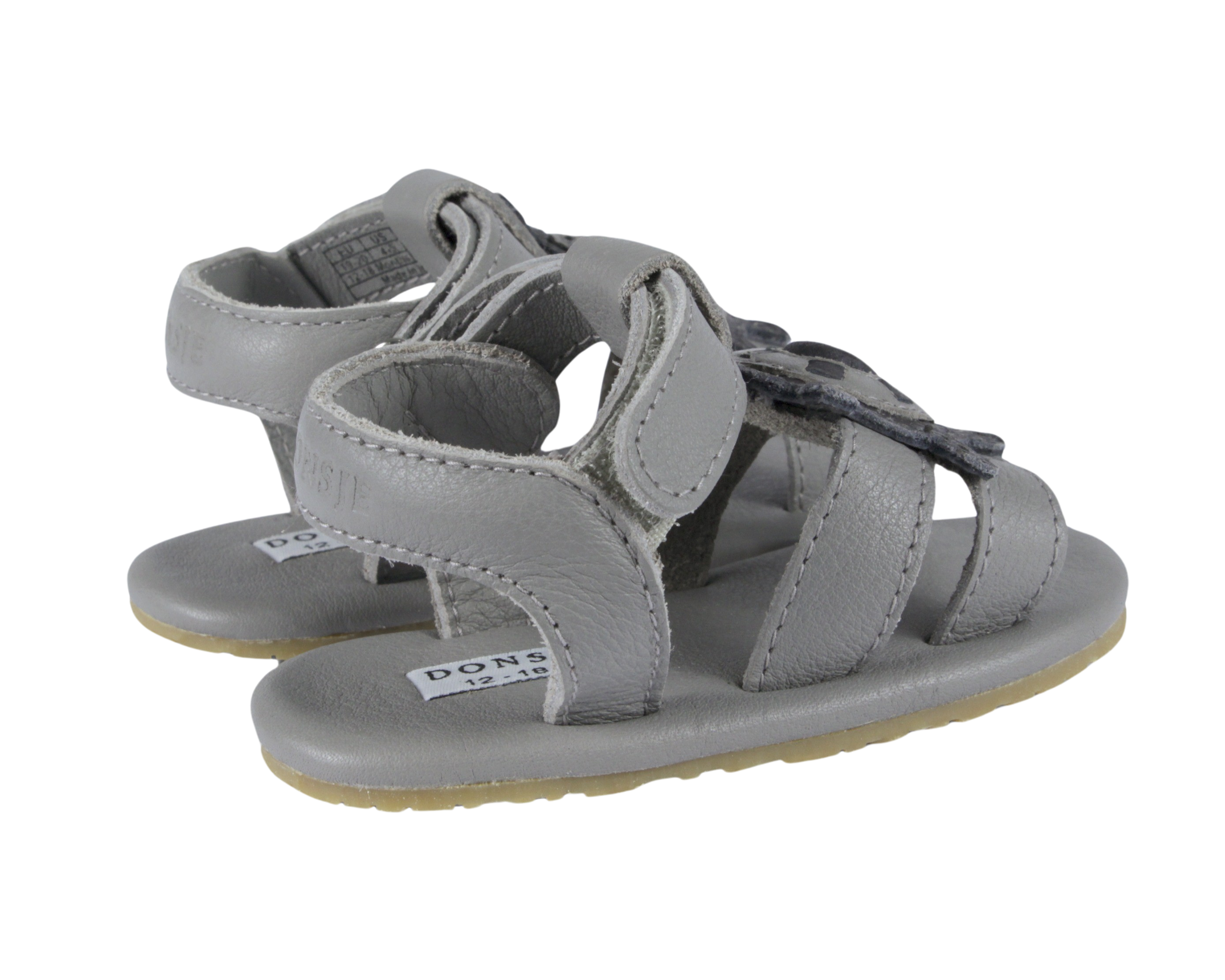 Flops Sandals | Steering Wheel | Light Grey Betting Leather