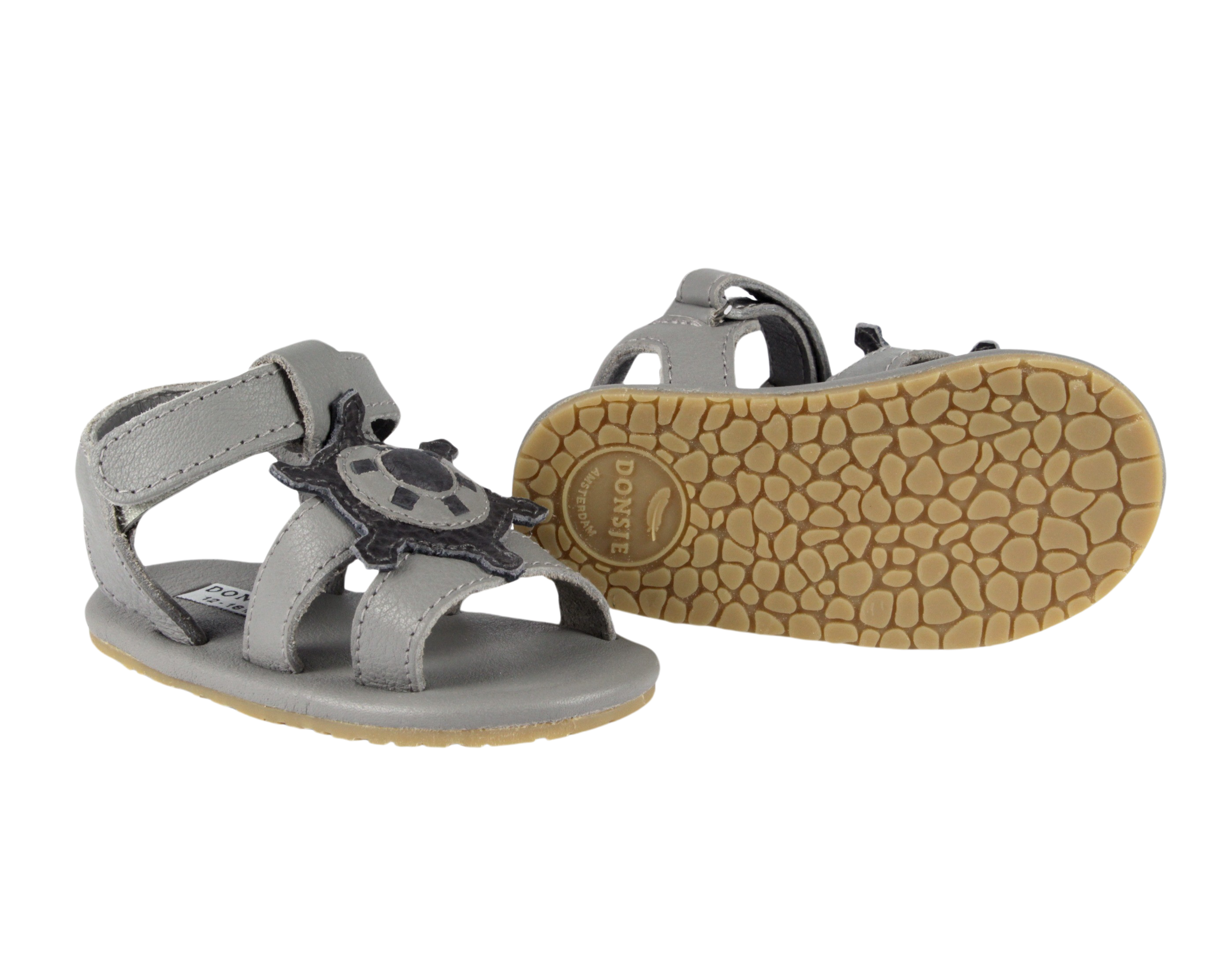 Flops Sandals | Steering Wheel | Light Grey Betting Leather