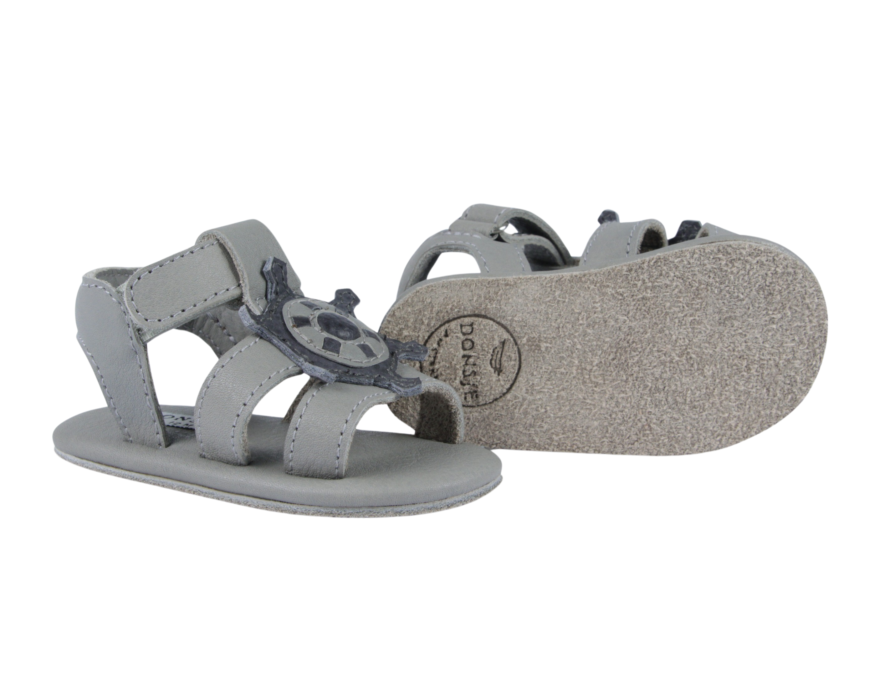 Flops Sandals | Steering Wheel | Light Grey Betting Leather