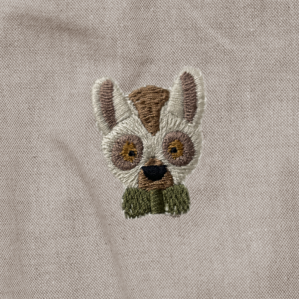 Gig Romper | Festive Lemurs | Taupe Melange