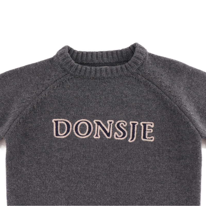 Fionn Merino Wool Sweater | Cloudy Grey Melange