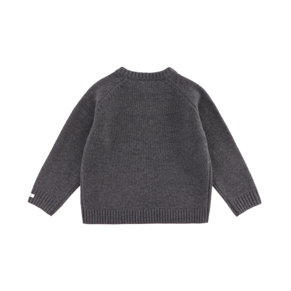 Fionn Merino Wool Sweater | Cloudy Grey Melange