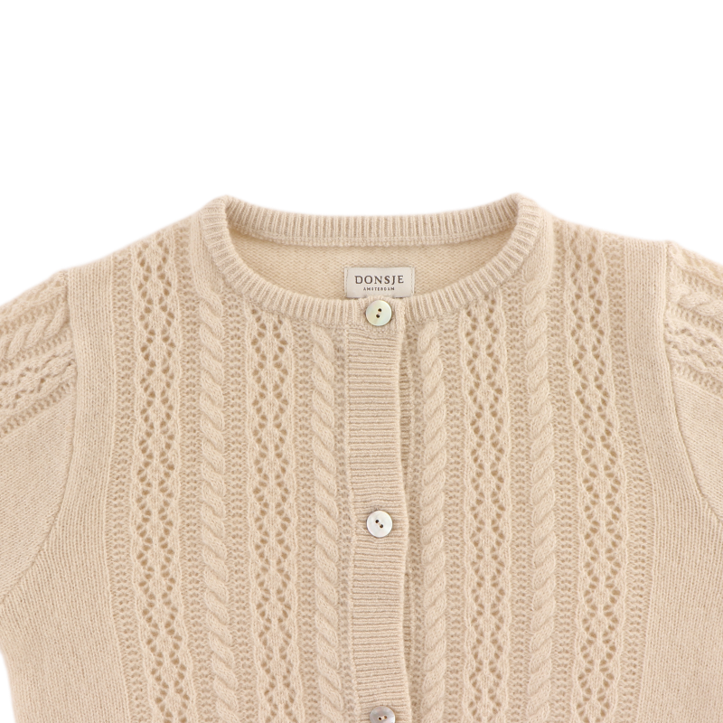 Danik Merino Wool Cardigan | Soft Sand