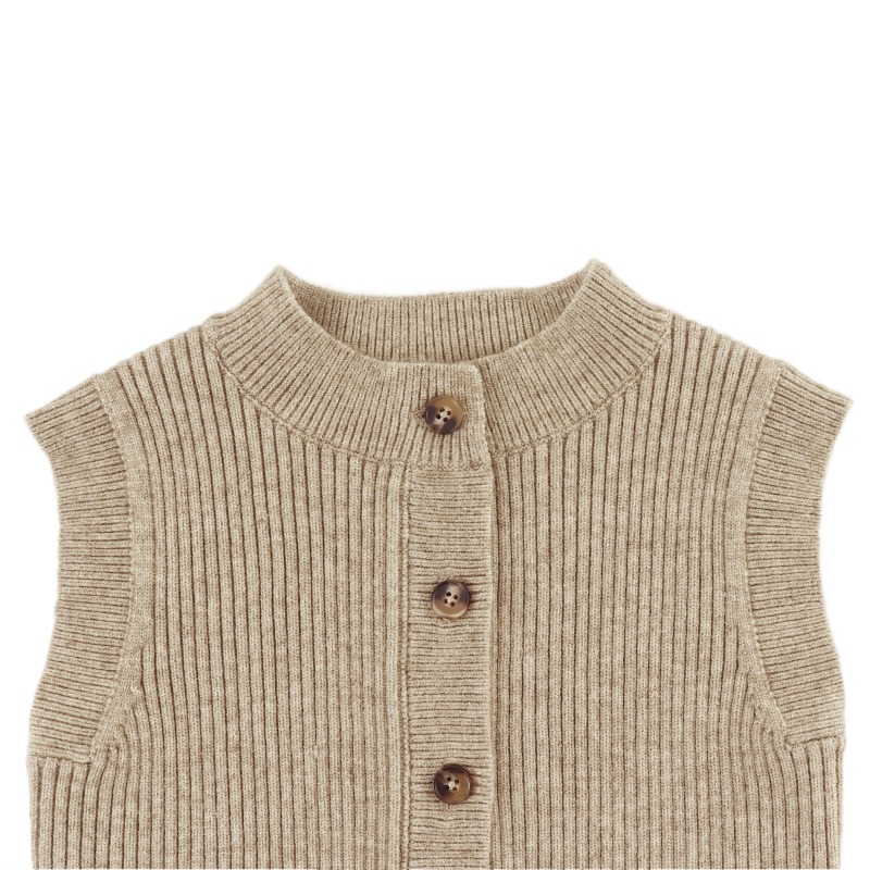 Tjitske Vest | Sesame Melange