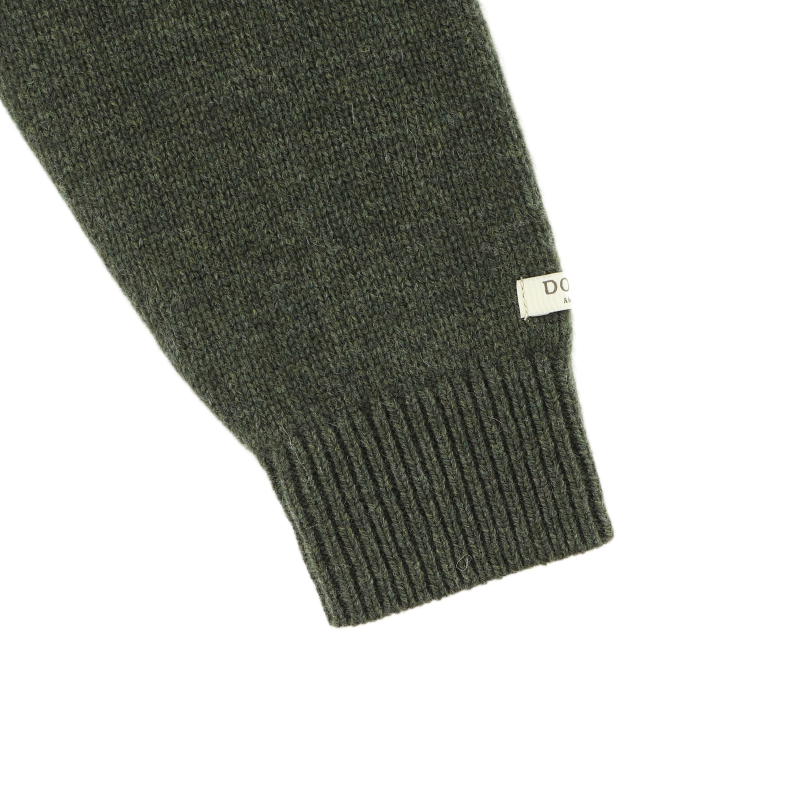 Denn Merino Wool Sweater | Gingerbread | Night Green