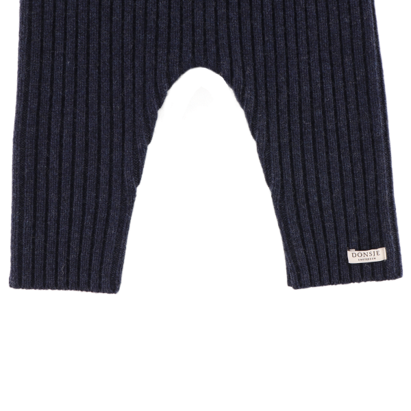 Nies Merino Wool Trousers | Blue Marine Melange