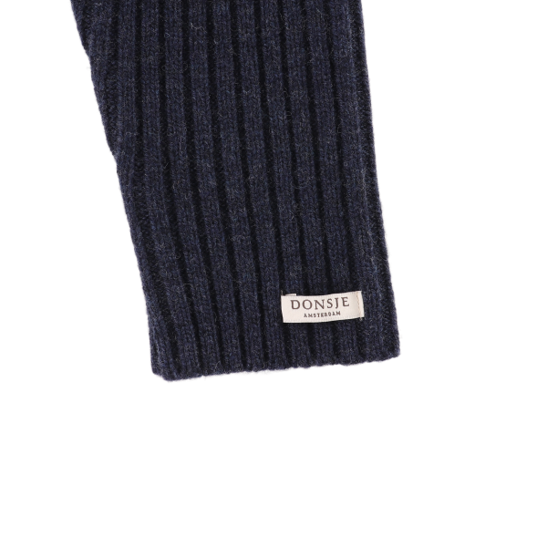 Nies Merino Wool Trousers | Blue Marine Melange