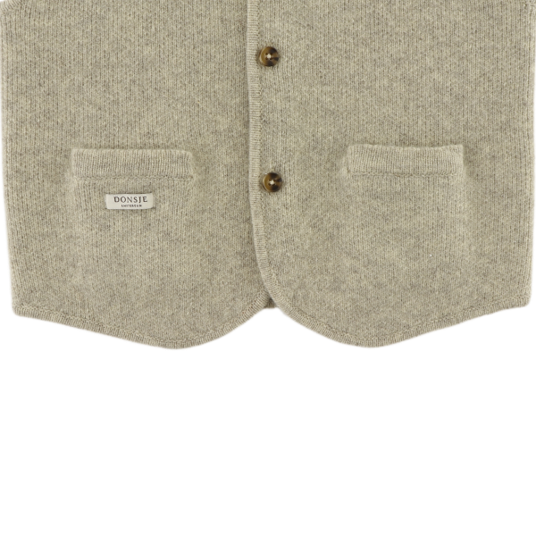 Maurtis Merino Wool Gilet | Light Grey Melange