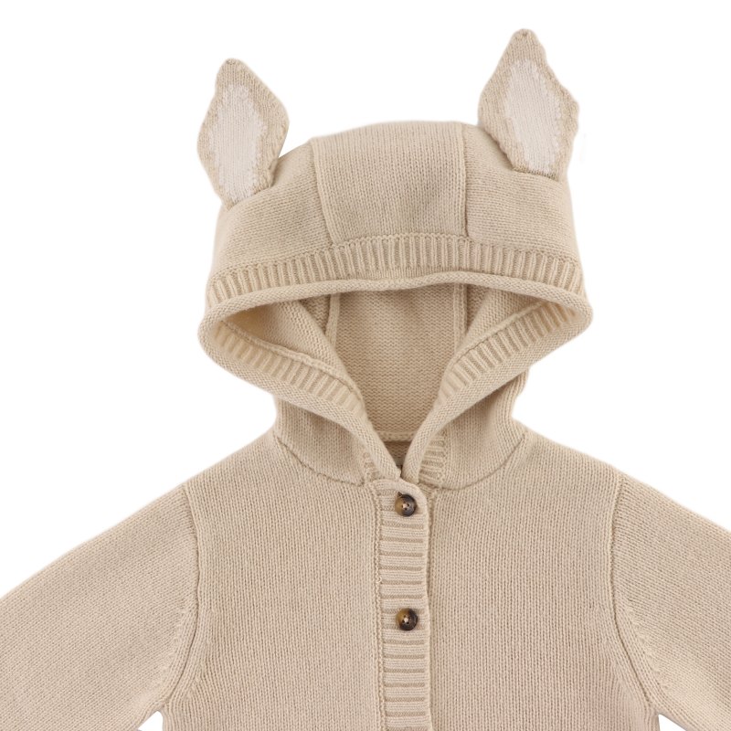 Brittan Merino Wool Cardigan | Bunny | Soft Sand