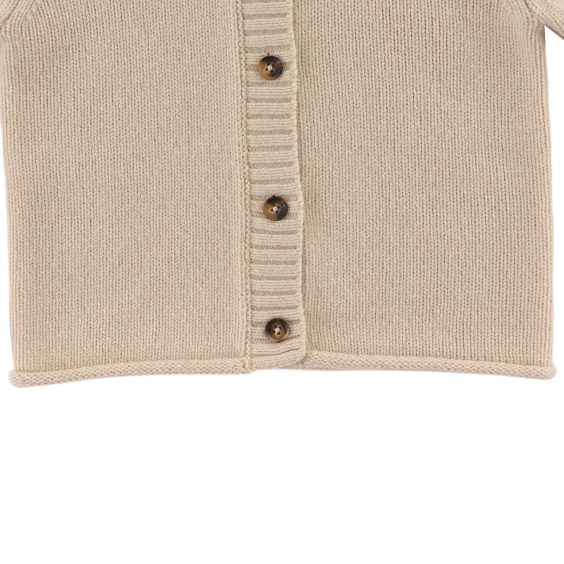 Brittan Merino Wool Cardigan | Bunny | Soft Sand