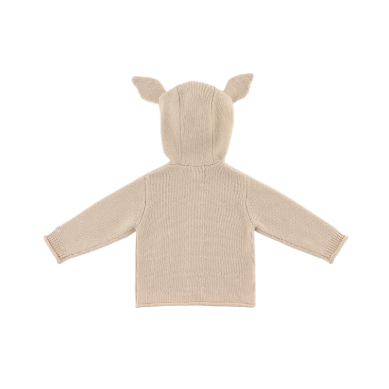 Brittan Merino Wool Cardigan | Bunny | Soft Sand