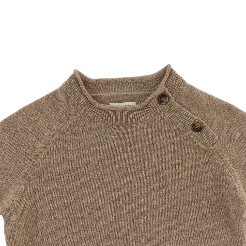 Collyns Cashmere Wool Sweater | Dusty Brown