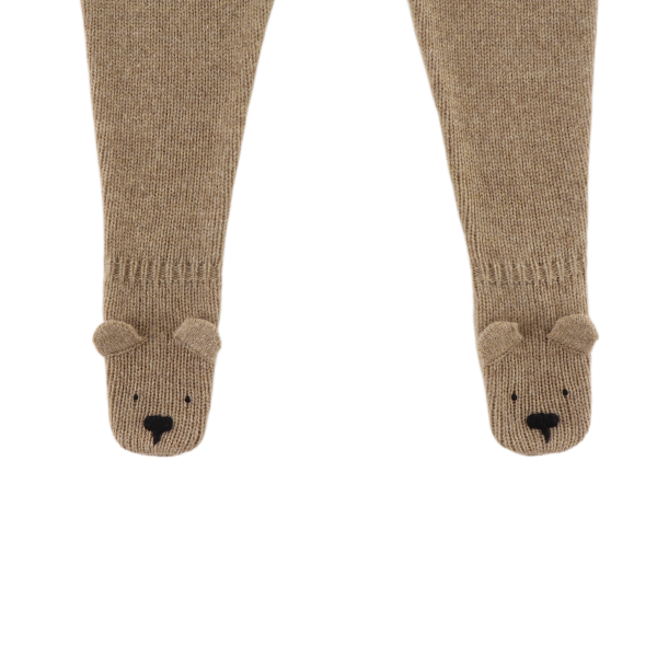 Matsie Merino Wool Leggings | Bear | Milk Chocolate Melange