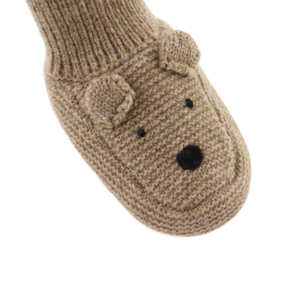 Maicer Merino Wool Booties | Bear | Milk Chocolate Melange