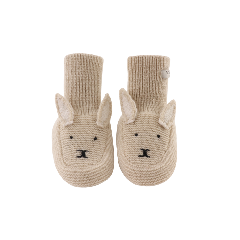 Maicer Merino Wool Booties | Bunny | Soft Sand