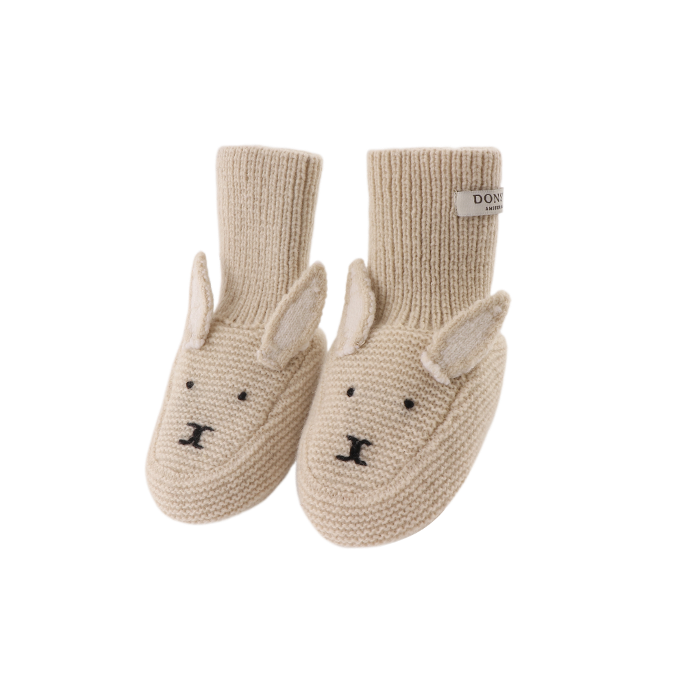 Maicer Merino Wool Booties | Bunny | Soft Sand