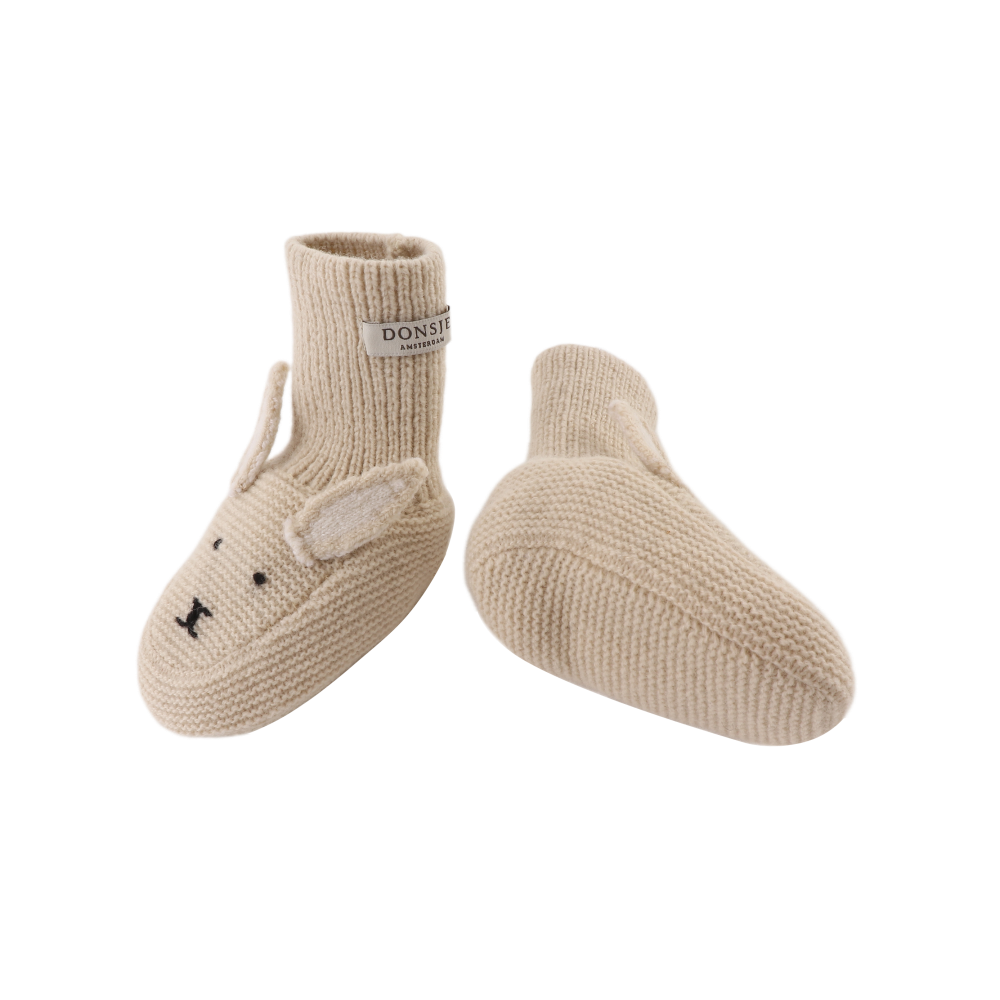 Maicer Merino Wool Booties | Bunny | Soft Sand