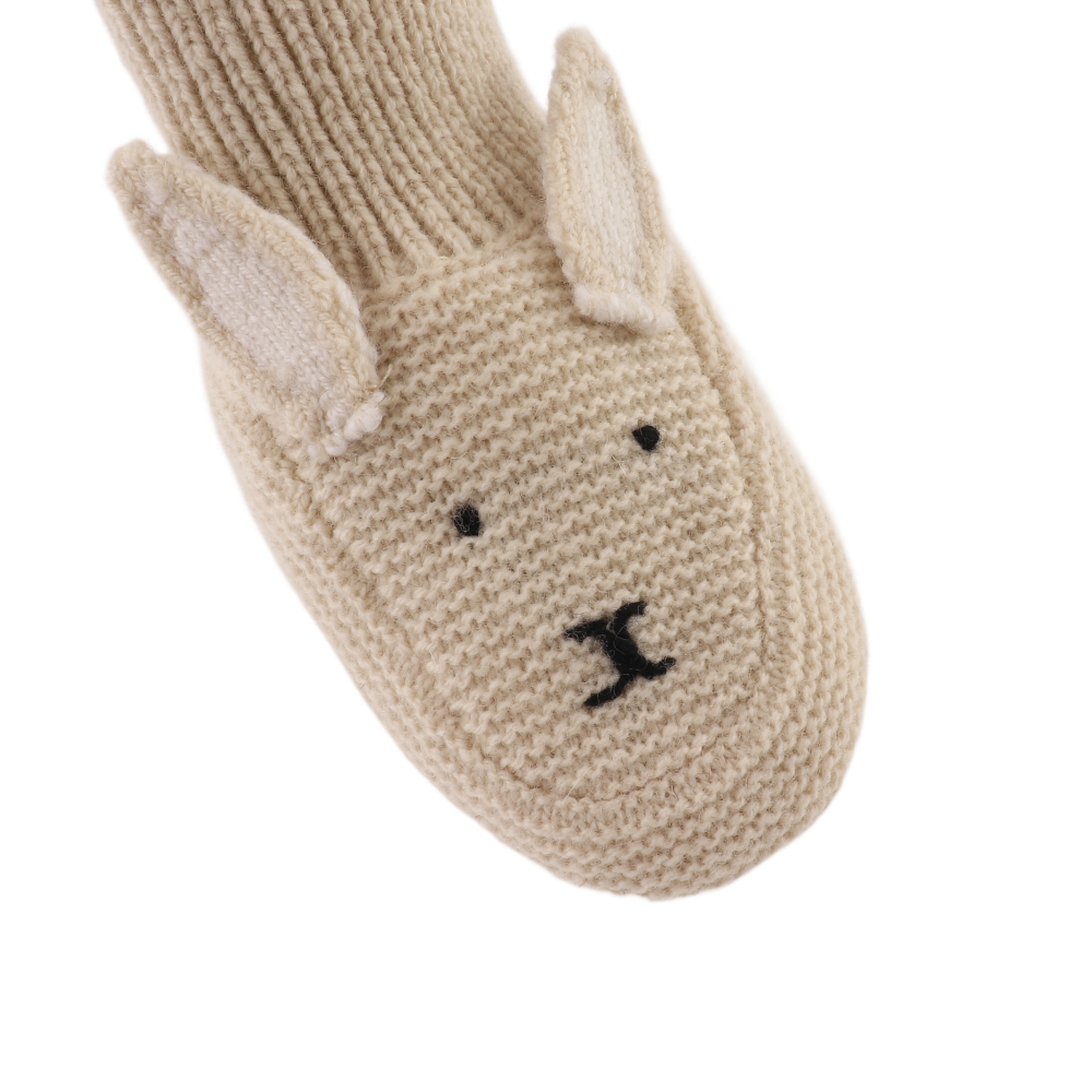 Maicer Merino Wool Booties | Bunny | Soft Sand