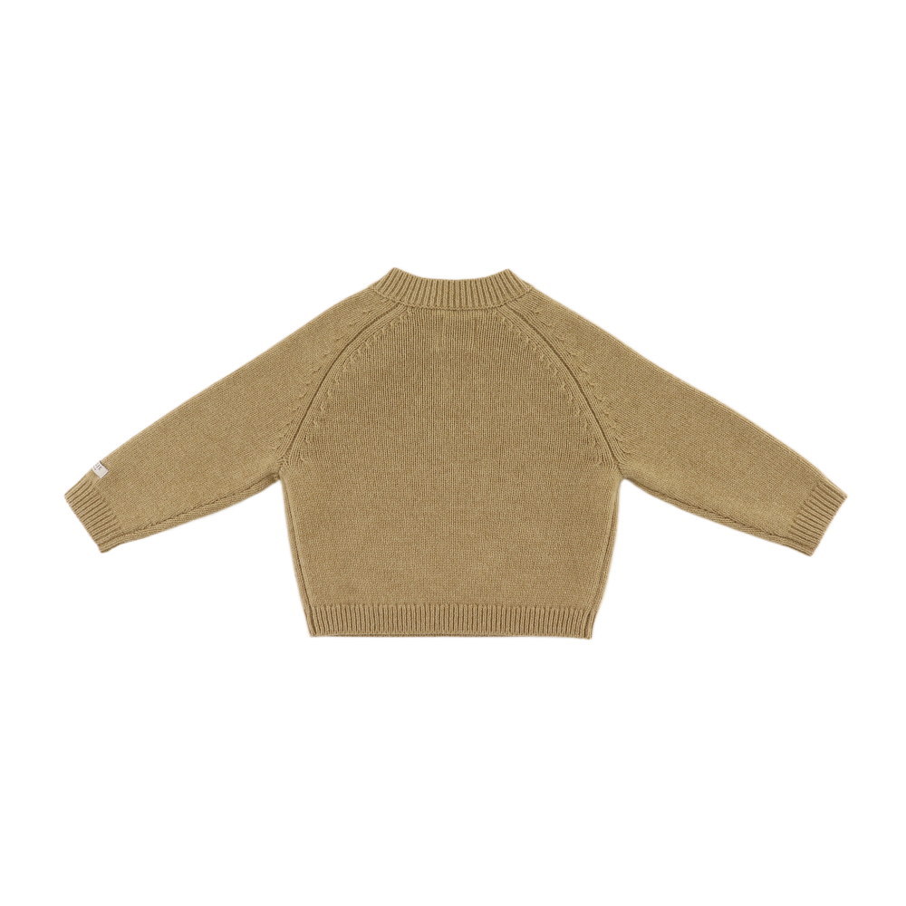 Sibbe Merino Wool Sweater | Bear | Sesame