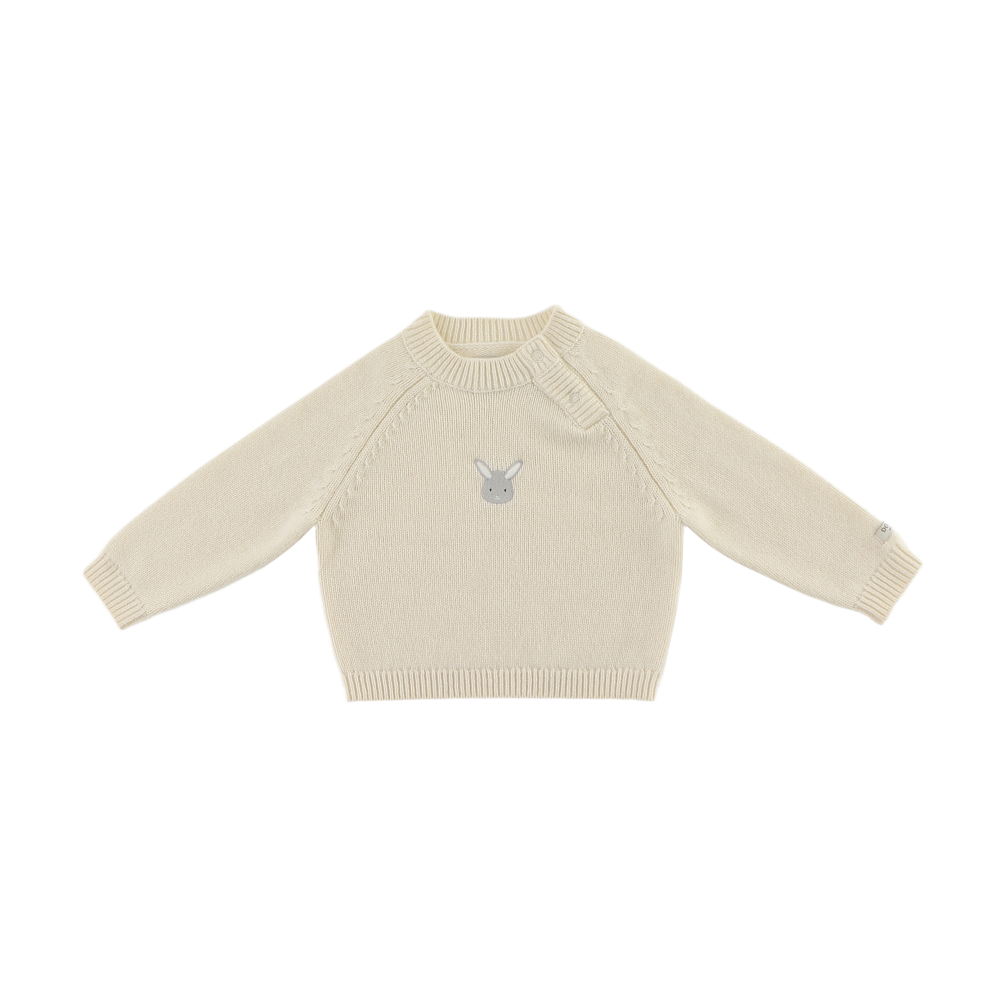Sibbe Merino Wool Sweater | Bunny | Off White