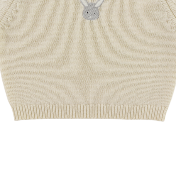 Sibbe Merino Wool Sweater | Bunny | Off White