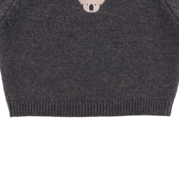 Sibbe Merino Wool Sweater | Koala | Cloudy Grey Melange