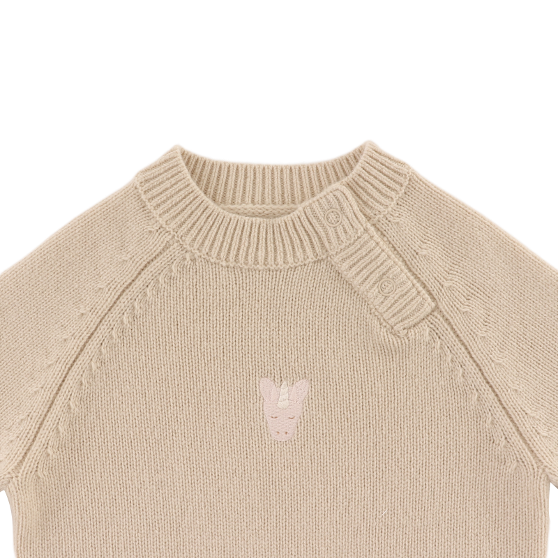 Sibbe Merino Wool Sweater | Unicorn | Soft Sand