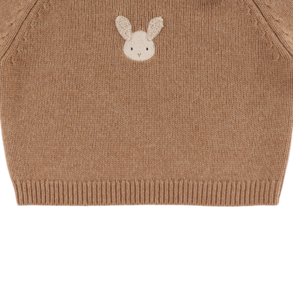 Sibbe Merino Wool Sweater | Fluffy Bunny | Hazelnut