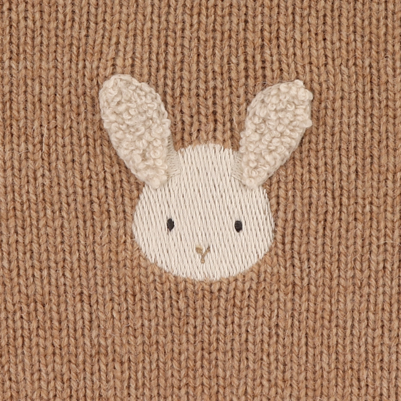Sibbe Merino Wool Sweater | Fluffy Bunny | Hazelnut