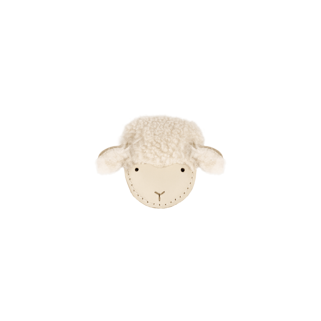 Josy Exclusive Hairclip | Lammy | Cream Leather – Donsje Amsterdam