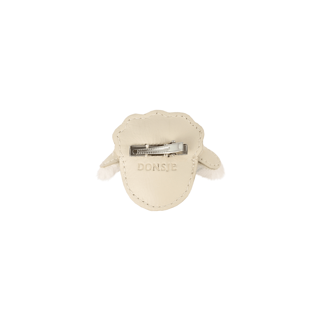 Josy Exclusive Hairclip | Lammy | Cream Leather