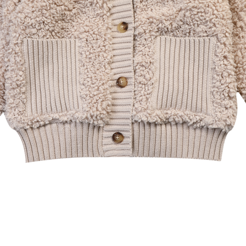 Olaan Cardigan | Soft Taupe Teddy