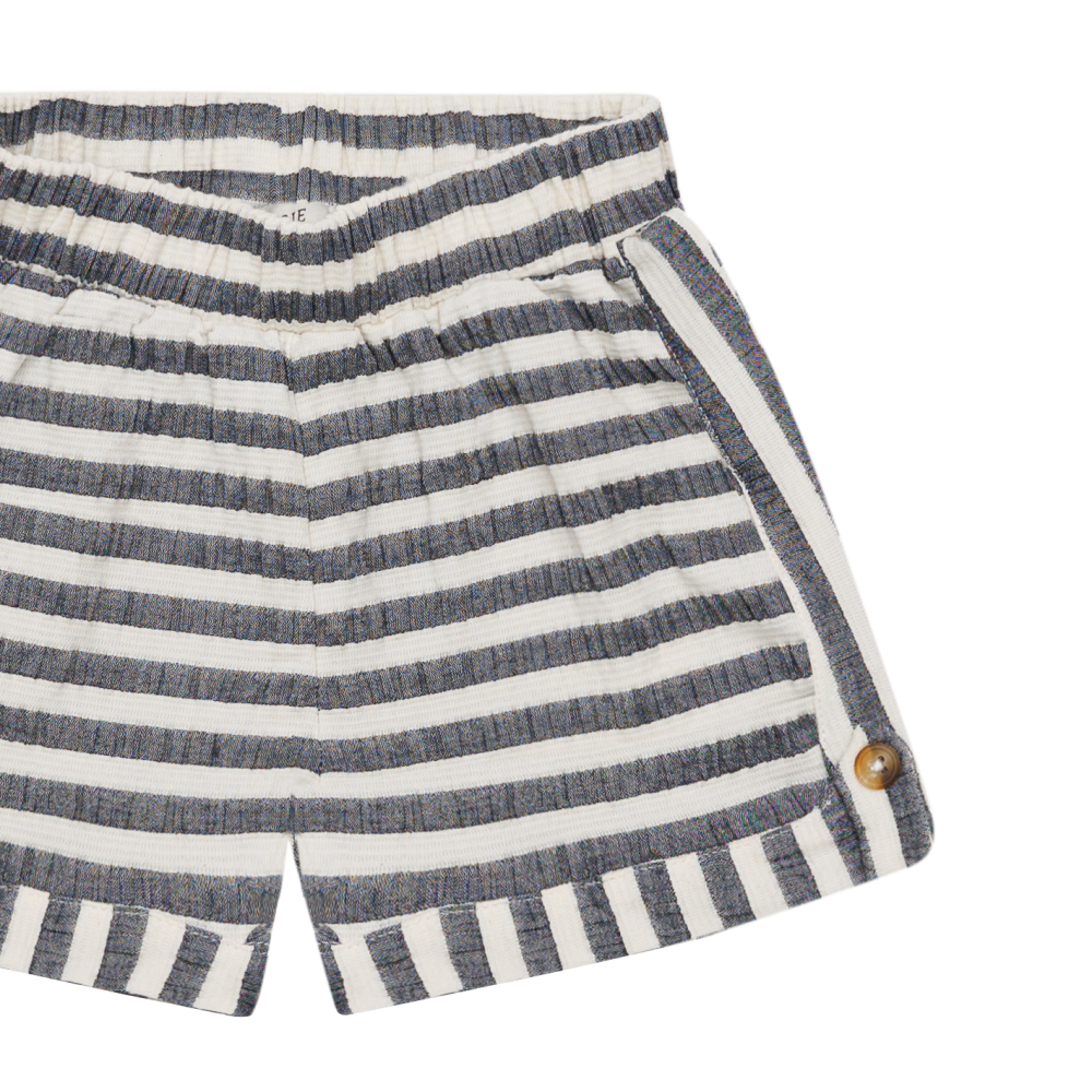 Kaatio Shorts | Blue Marine - White Striped