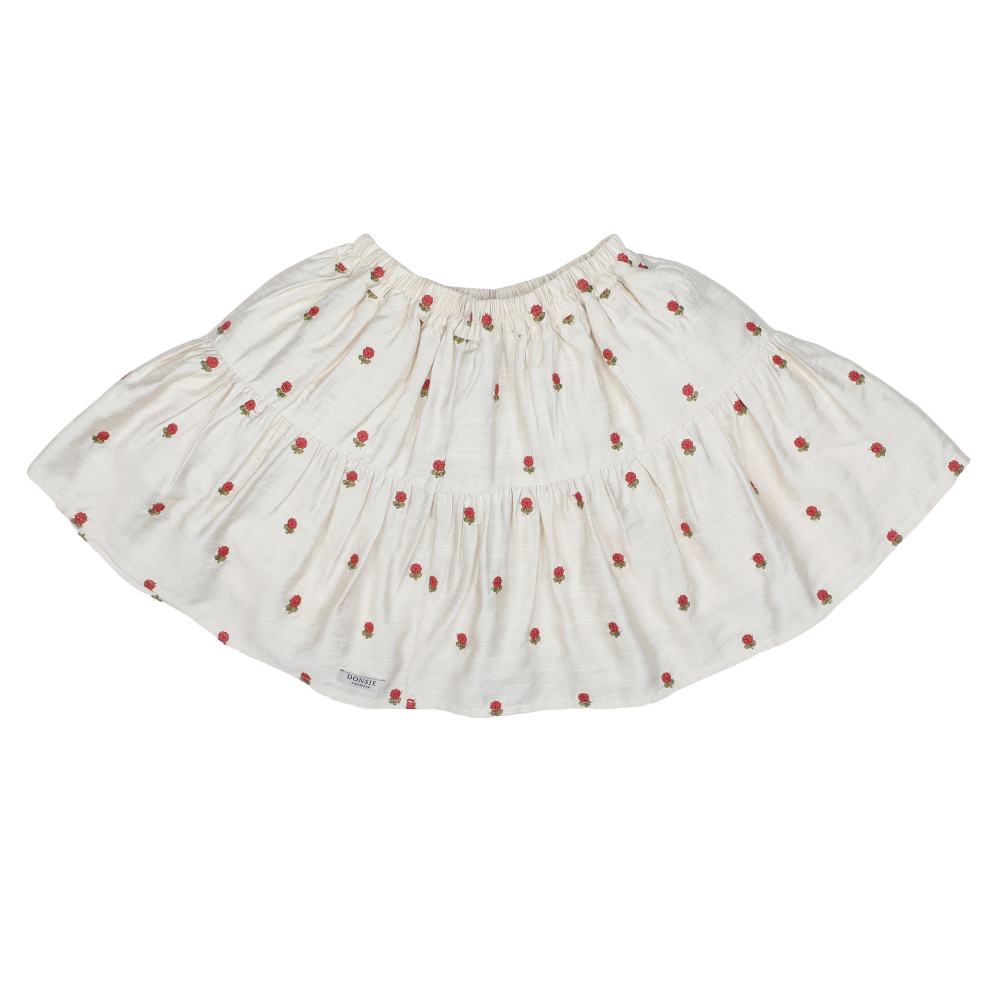 Lazie Skirt | Red Roses | Soft Sand