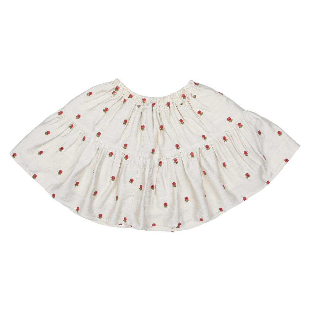 Lazie Skirt | Red Roses | Soft Sand