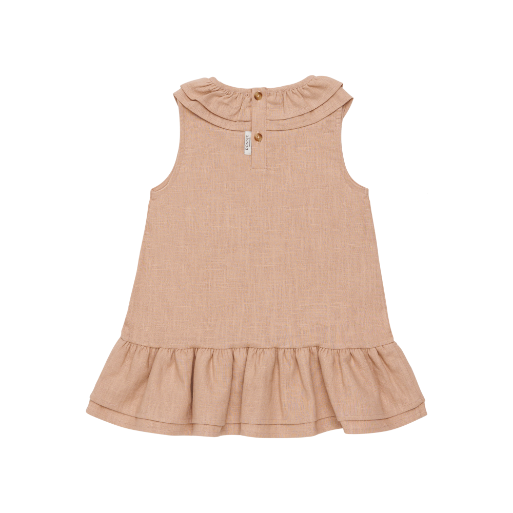 Michelle Linen Dress | Cloudy Rose