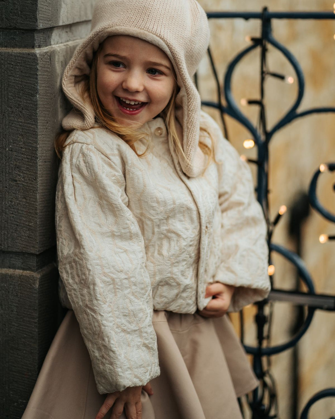 Gianne Jacket | Soft Taupe - Rose Chain