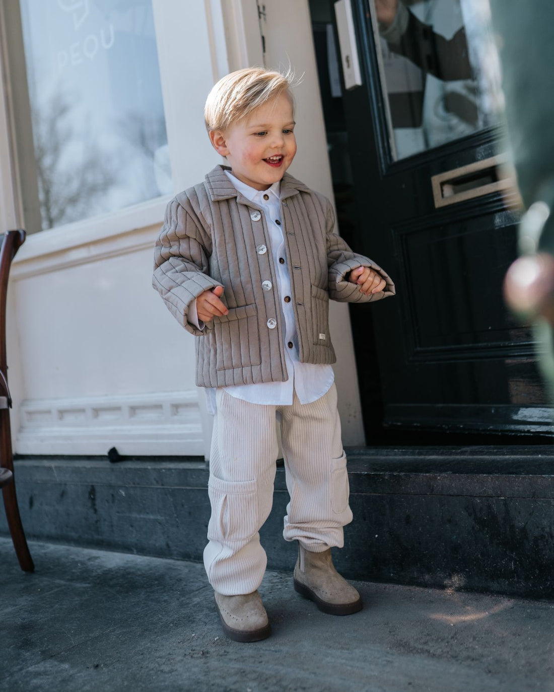 Orselle Jacket | Dusty Green – Thyme Striped