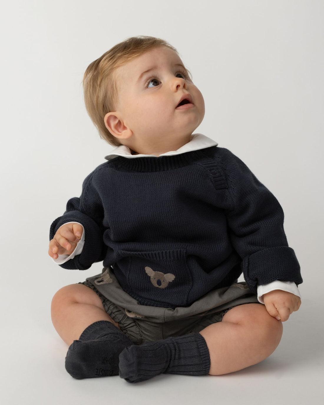 Loeke Sweater | Koala | Blue Marine