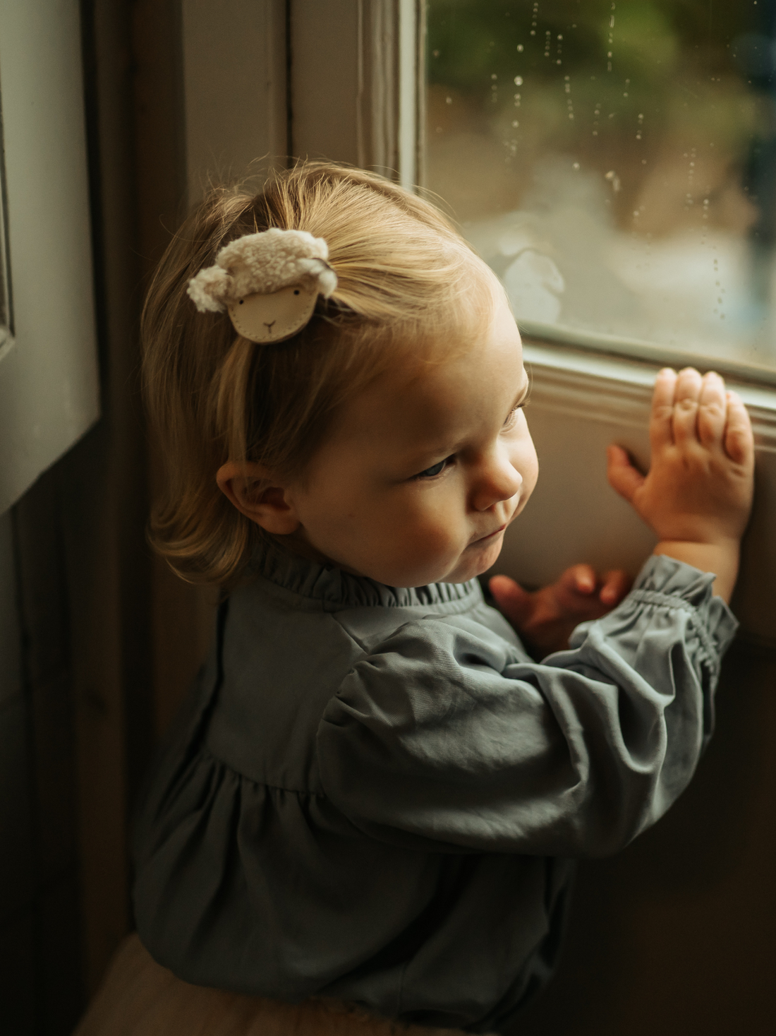 Josy Exclusive Hair Tie | Lammy | Cream Leather