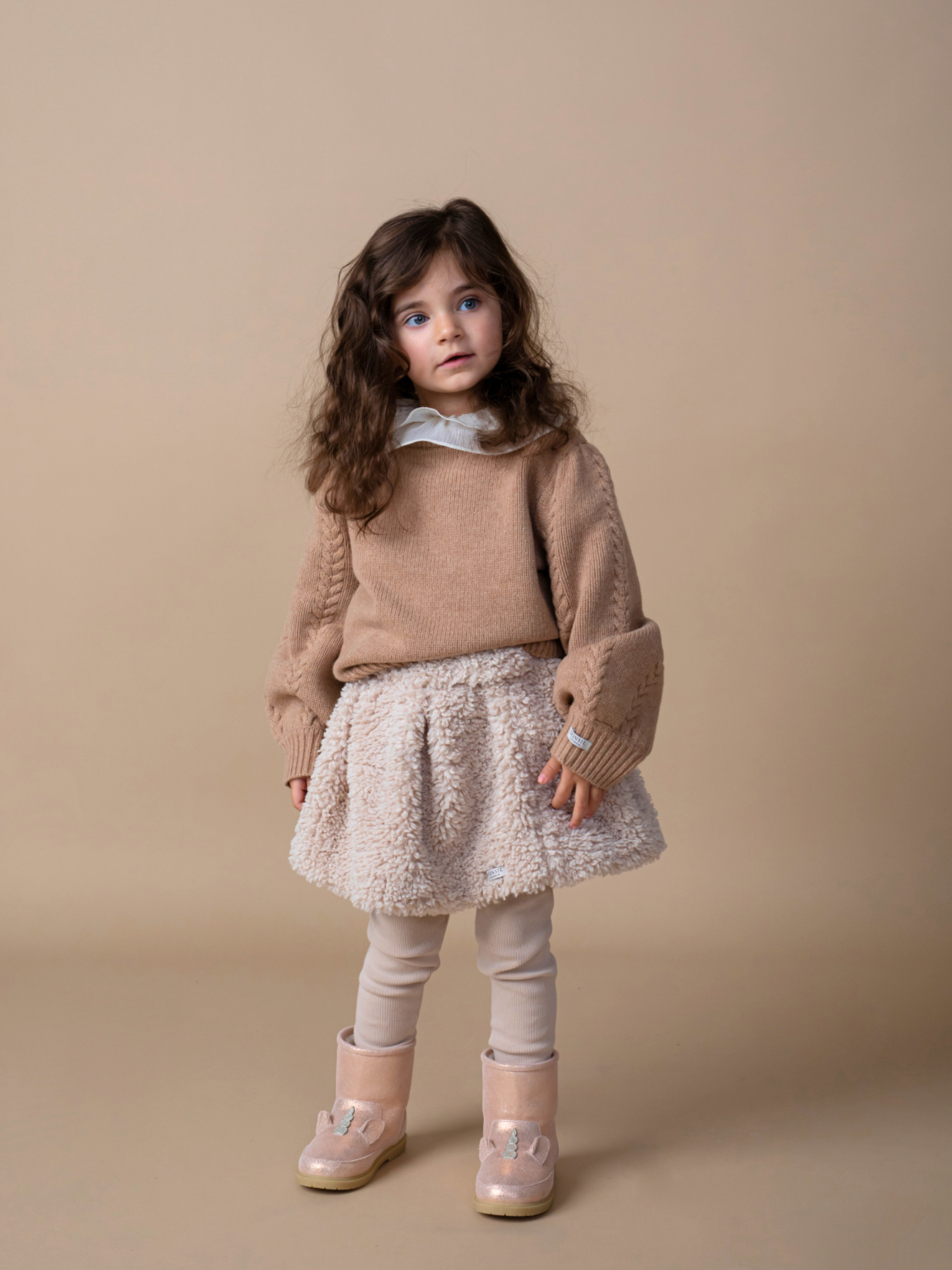 Kasine Merino Wool Sweater | Hazelnut